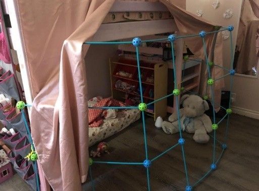 78PCS FORT BUILDING KIT | INDOOR OUTDOOR MAKING FORTS | DIY FOR KIDS