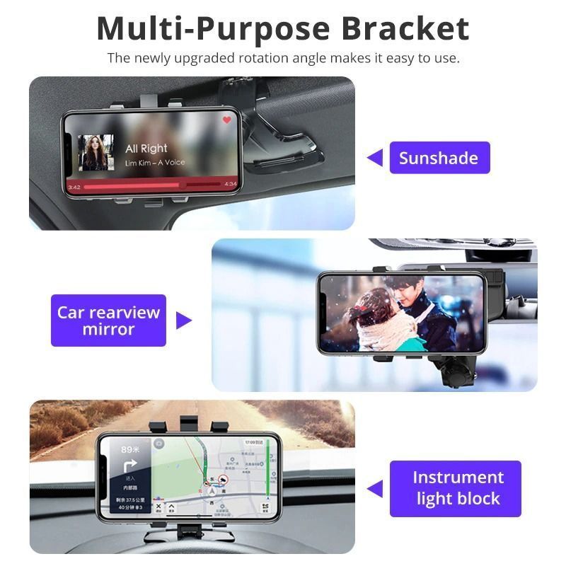 ??1200 Degree Rotation?? Universal Car Dashboard Phone Holder