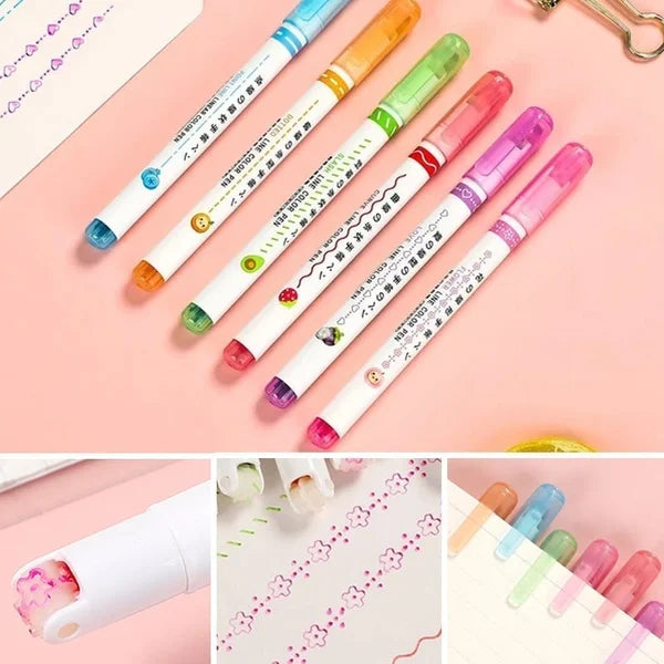 🌈Curve Highlighter Pen-🔥Buy More,Save More🔥