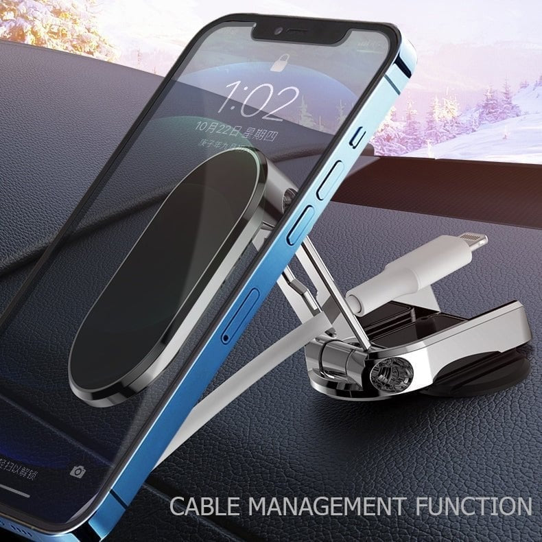 🔥Last Day Promotion 60% OFF - Alloy Folding Magnetic Car Phone Holder