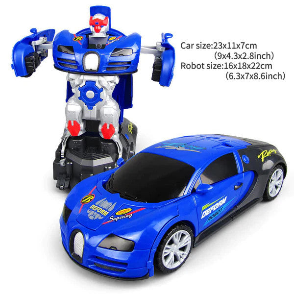 Electric Universal Deformation Police Toy Car (Need 3 AAA batteries)
