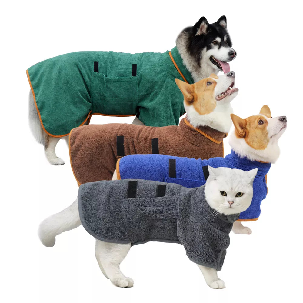 Christmas Sale 50% OFF-Super absorbent pet bathrobe (Free Shipping Over Two Piece）