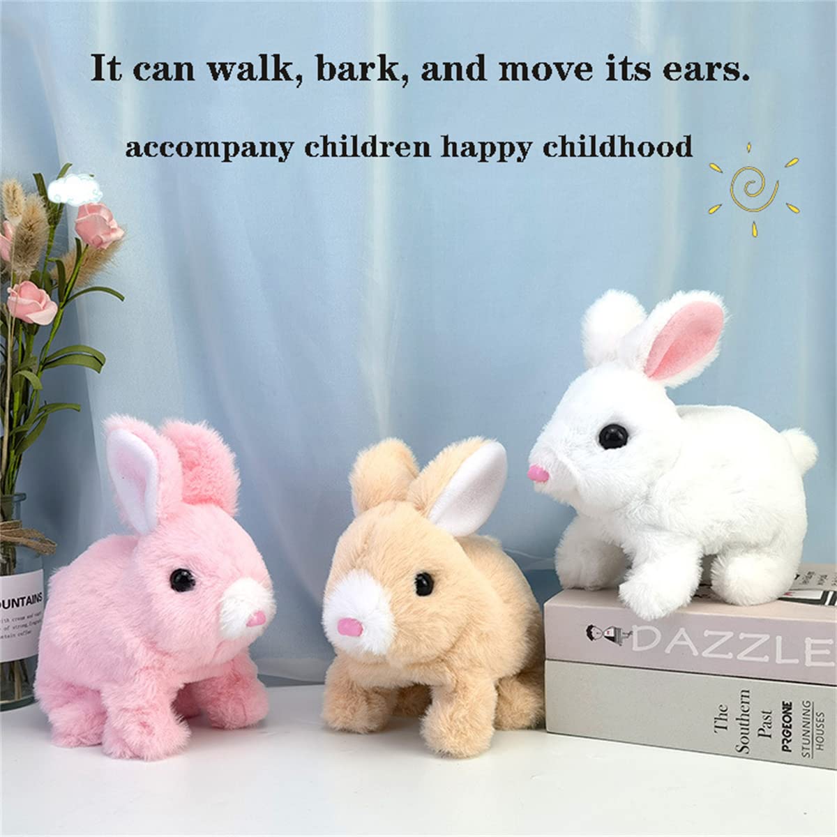 (🎁Early Easter Sale) Bunny Toys Educational Interactive Toys Bunnies Can Walk and Talk