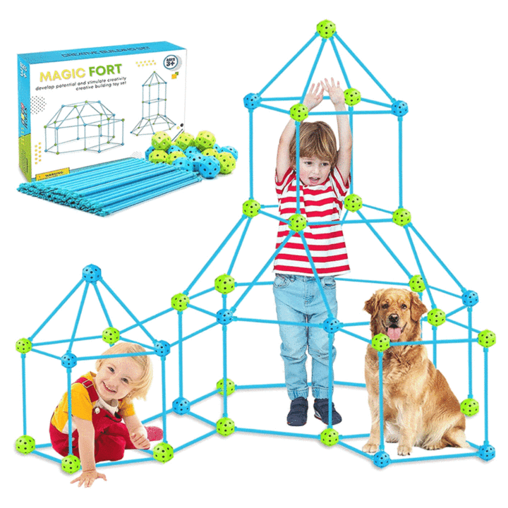 78PCS FORT BUILDING KIT | INDOOR OUTDOOR MAKING FORTS | DIY FOR KIDS