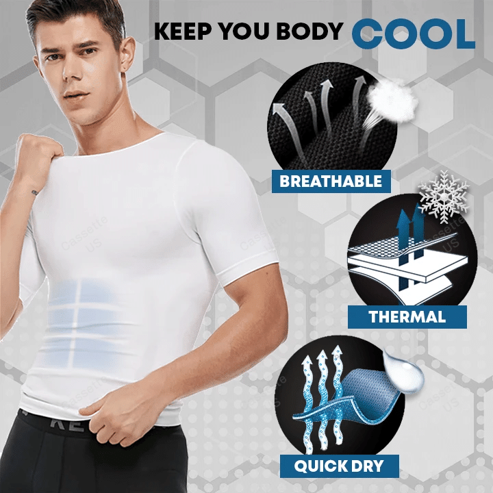 🔥Summer Limited Time🔥 Men's Shaper Cooling T-Shirt