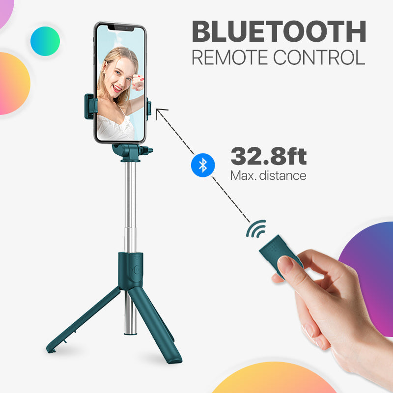 Autum Bluetooth Extendable Multifunctional Selfie Stick for Cell Phone