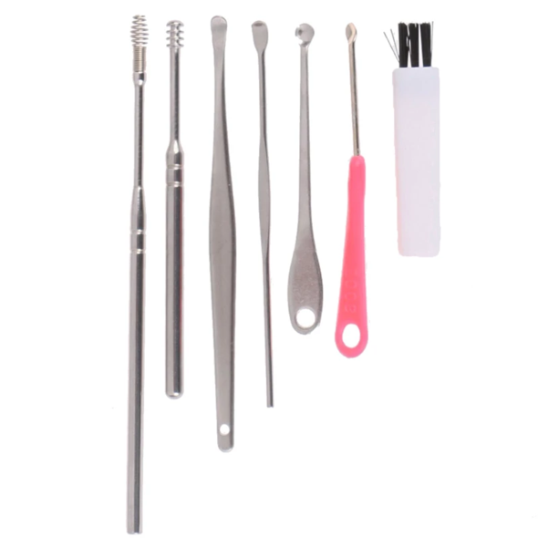 Set Smart Ear Wax Pickers Stainless Steel (7Pcs/set)