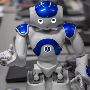 High-Tech Artificial Intelligence Robot