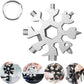 Amenitee 18-in-1 stainless steel snowflakes multi-tool&keychain