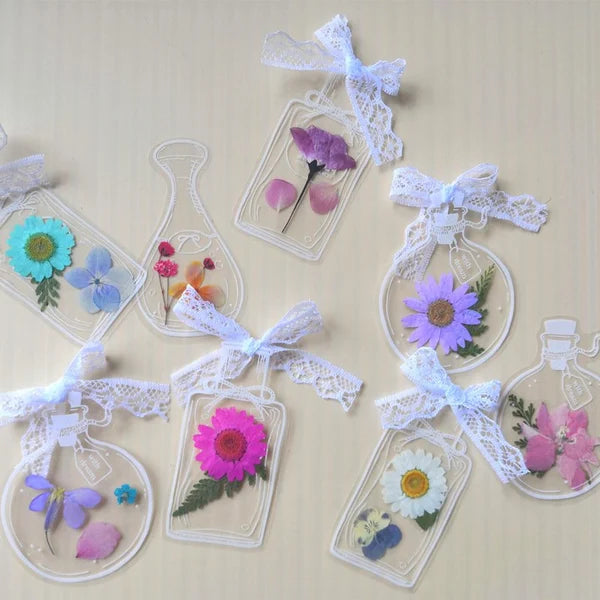 20 PCS Dried Flower Bookmarks（Without dried flowers）