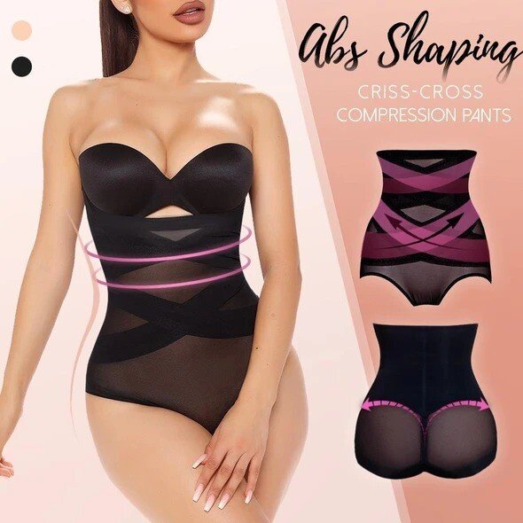 ✨New Year Promotion✨-Cross Compression Abs Shaping Pants💅(Buy 2 get 10% off)