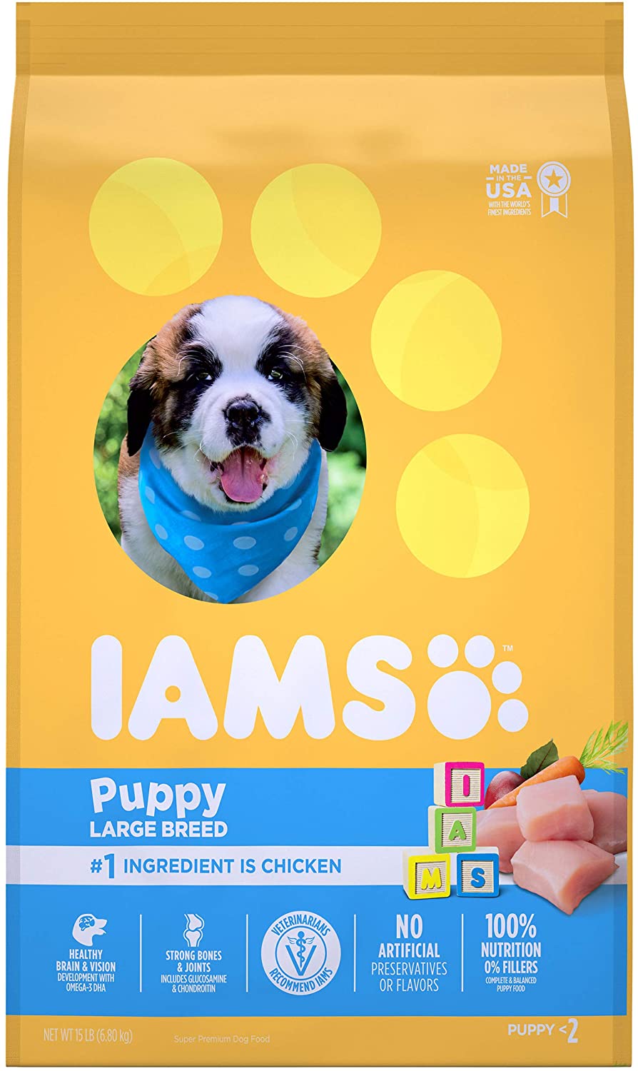 Iams Puppy Dry Dog Food, Chicken, All Breed Sizes