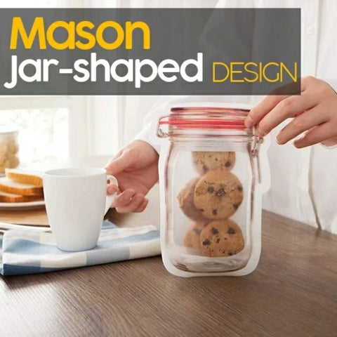 The Last Day Sale 70% OFF Reusable Mason Bottle Ziplock Bags