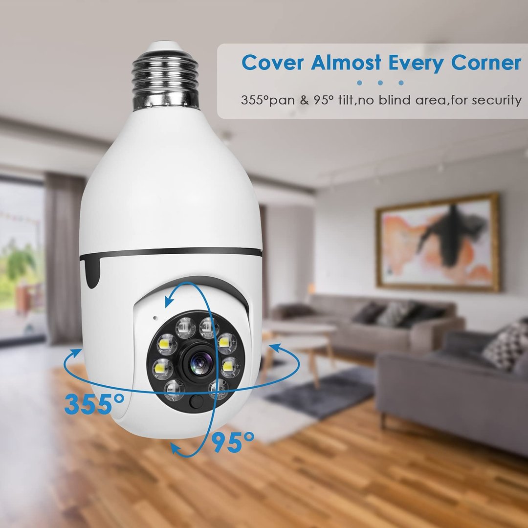 🔥Last Day Promotion🔥-Wireless Wifi Light Bulb Camera Security Camera