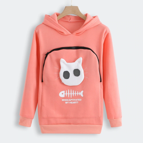 Fluffsy Cat And Dog Pouch Hoodie (Unisex)